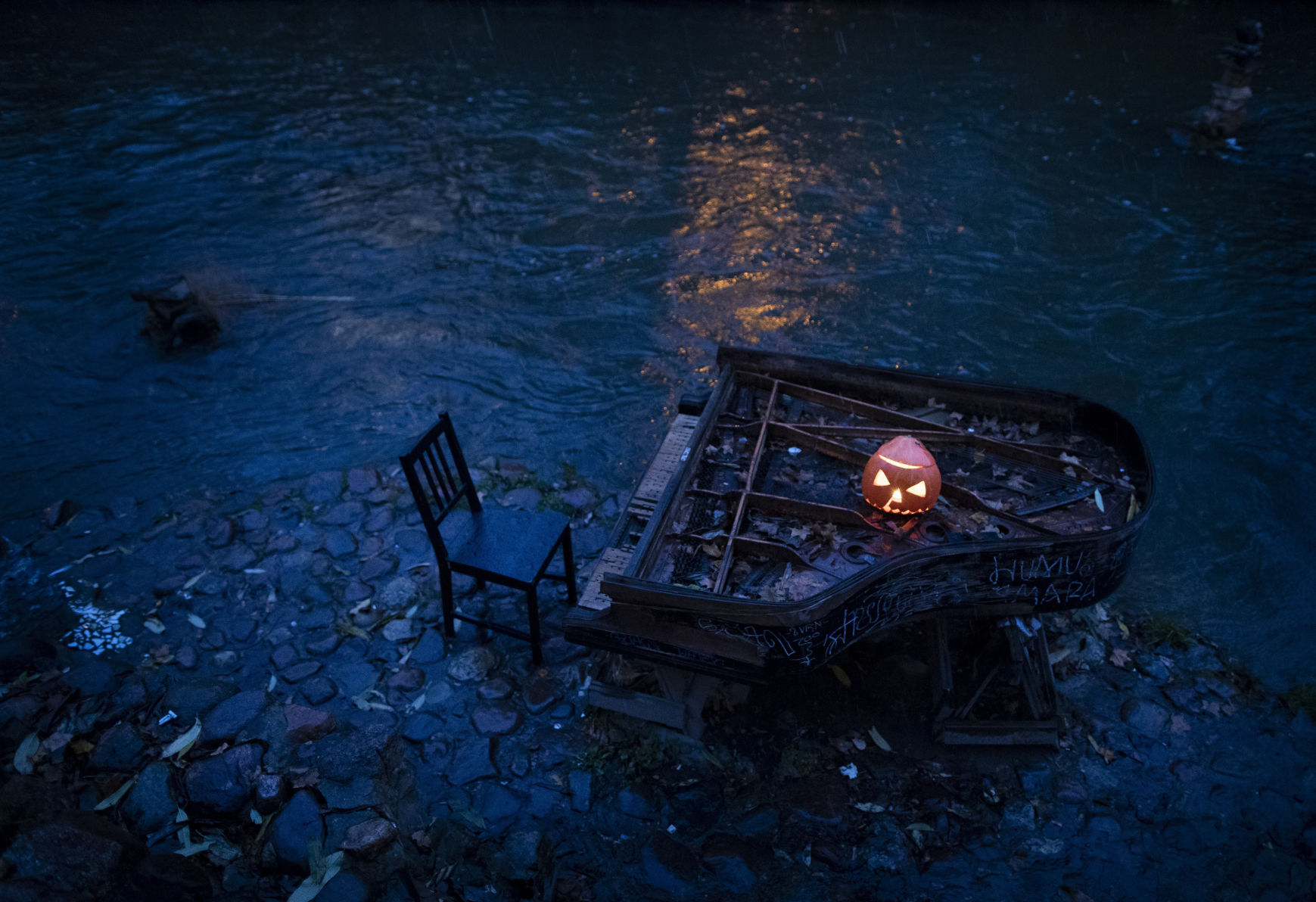 APTOPIX Lithuania Halloween